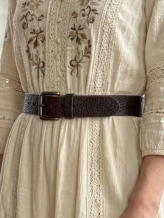 BRAVE Women\'s Leather belt in Brown size 34 main image 7
